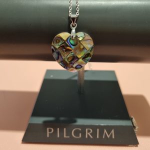 Alabone Shell Heart Pendant Necklace