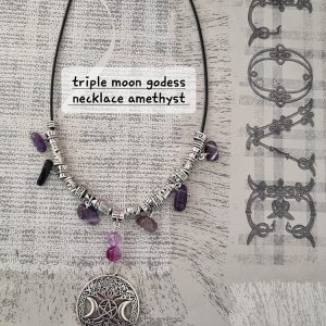 Triple Moon Godess Necklace