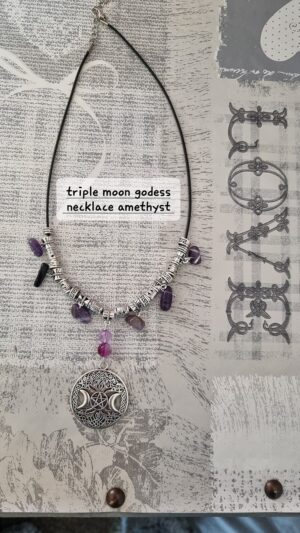 Triple Moon Godess Necklace
