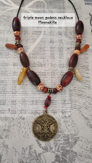 Triple Moon Godess Necklace