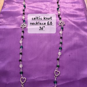 Celtic Knot Crystal cCrysolla Necklace