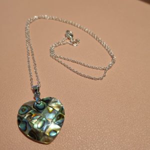 Alabone Shell Heart Pendant Necklace