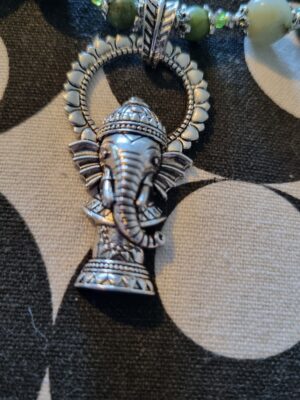 Gnesh Elephant Pendant Necklace