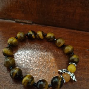 Tigers eye crystal angel set