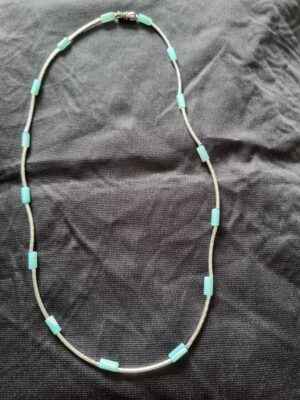 Blue shell necklace