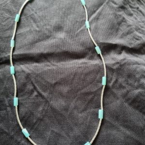 Blue shell necklace