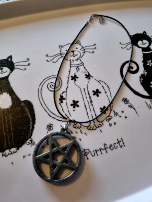 Grey Pentagram Necklace