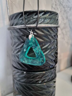 Soladite crystal quartz pendant necklace
