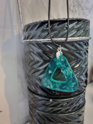 Soladite crystal quartz pendant necklace
