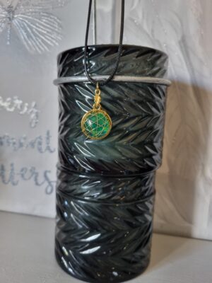 Indian Agate crystal pendant necklace
