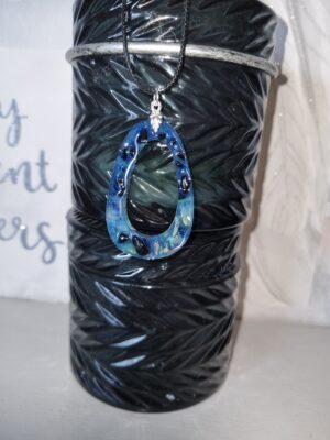 Indian Agate & Black Obsidian Necklace