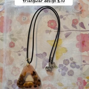 Handmade tigers eye crystal necklace