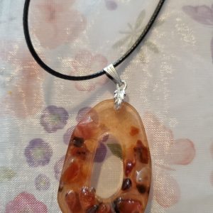 Carnelian Crystal pendant Necklace