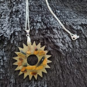 Tiger’s Eye Crystal Sun Necklace