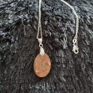 Carnelian Quartz Crystal Necklace