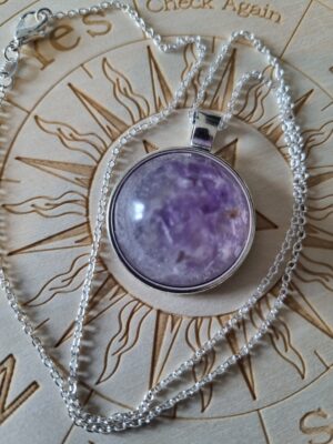 Handmade Amethyst pendant necklace