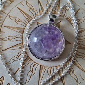 Handmade Amethyst pendant necklace