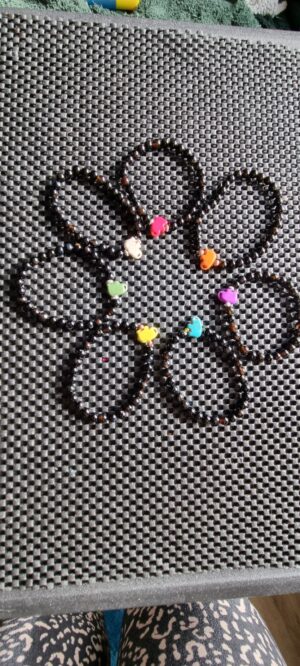 colourful stone elephant bracelet