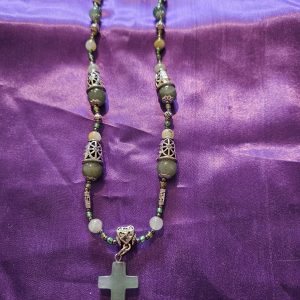 Aventurine Crystal Cross Necklace